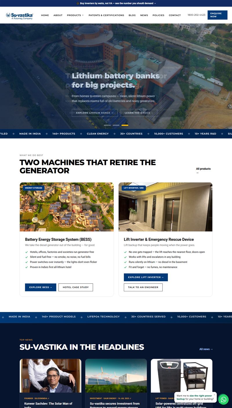Su-vastika website designed by Winsetinfo